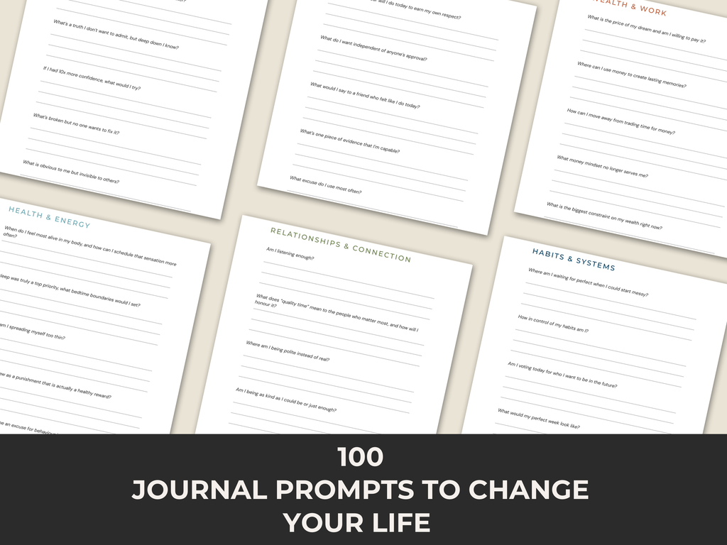 100 Journal Prompts to Change Your Life